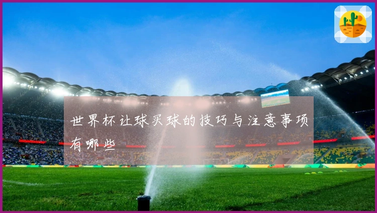 世界杯让球买球的技巧与注意事项有哪些